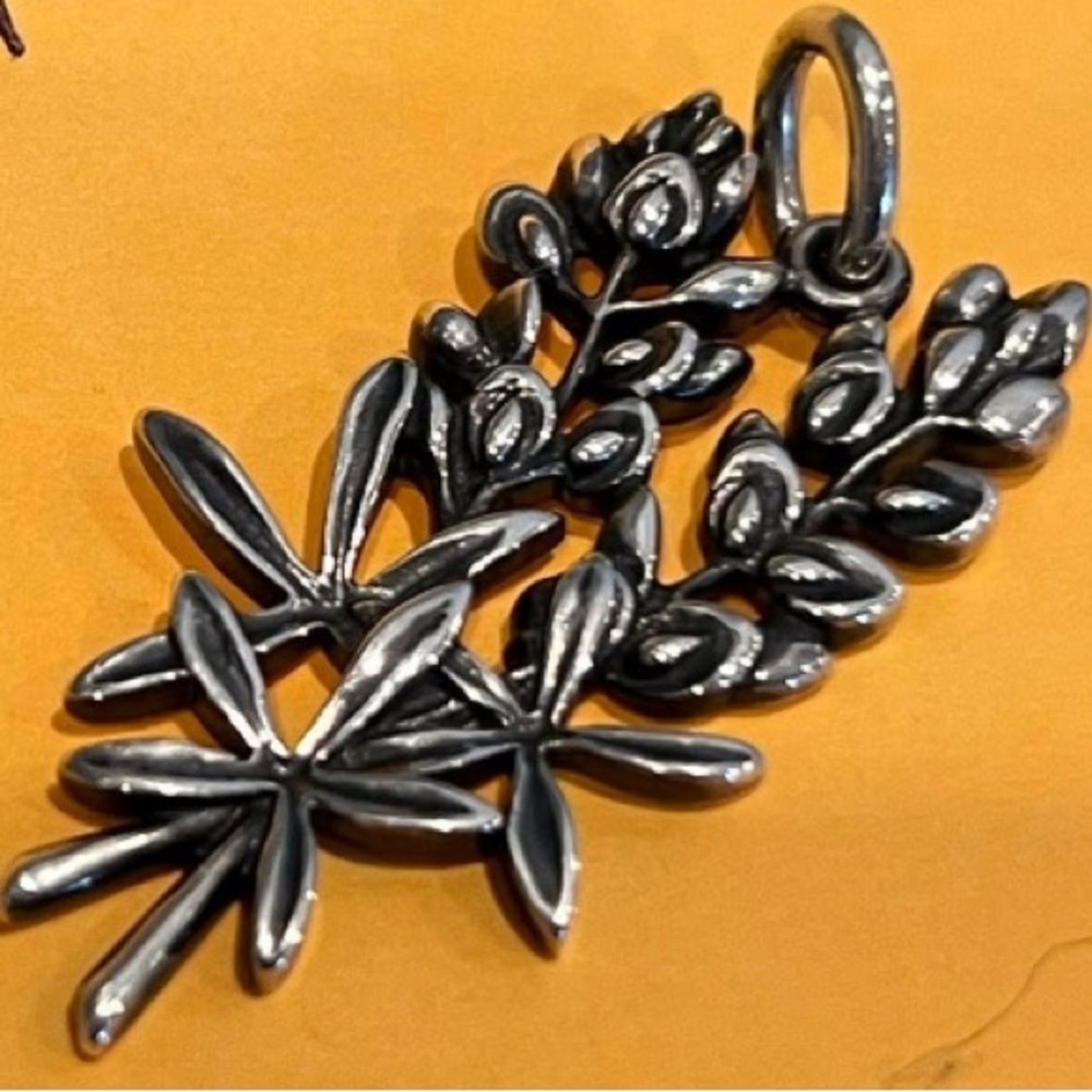 James Avery Silver Blue Bonnet pendant